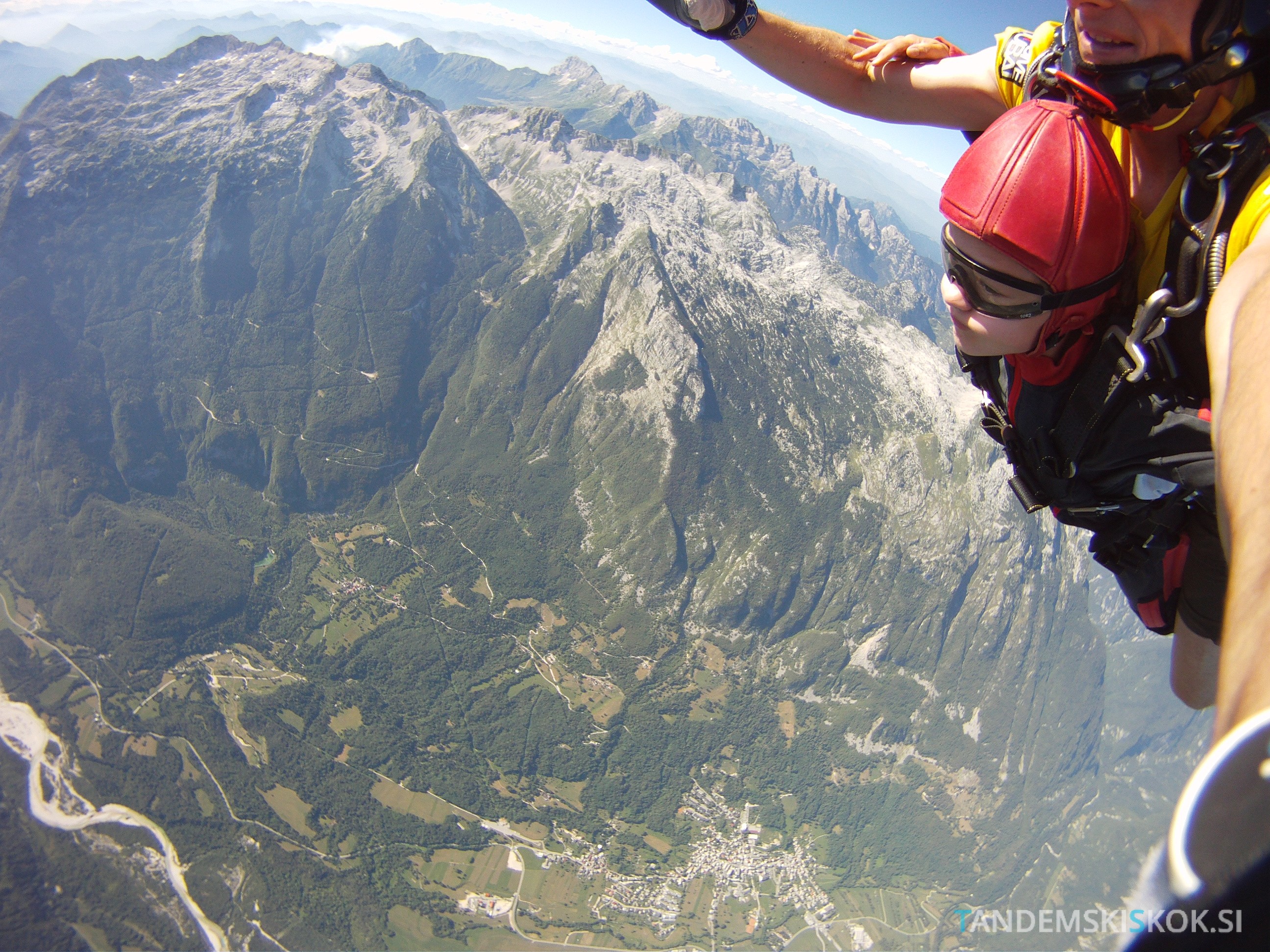 Skok s padalom letališče Bovec